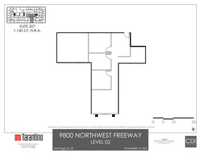 9800 Northwest Fwy, Houston, TX en alquiler Plano del sitio- Imagen 1 de 1