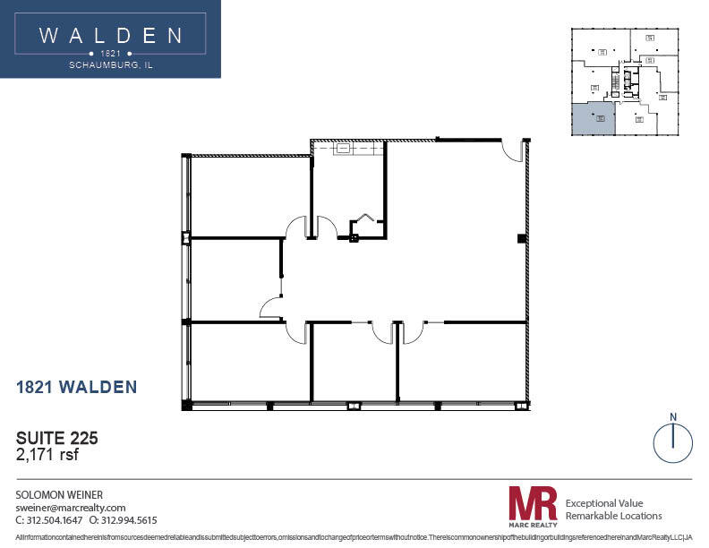 1821 Walden Office Sq, Schaumburg, IL en alquiler Plano de la planta- Imagen 1 de 9