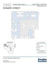 21650 Oxnard St, Woodland Hills, CA en alquiler Plano de la planta- Imagen 1 de 1