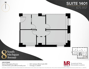 8 S Michigan Ave, Chicago, IL en alquiler Plano de la planta- Imagen 1 de 2