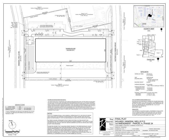 4 Distriplex Farms, Memphis, TN en alquiler - Plano del sitio - Imagen 2 de 2