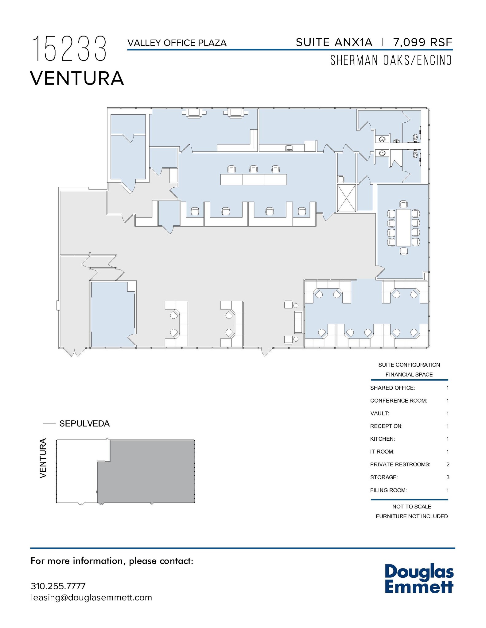 15233 Ventura Blvd, Sherman Oaks, CA en alquiler Plano de la planta- Imagen 1 de 1