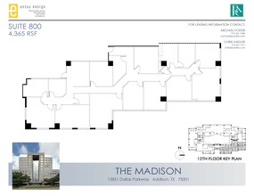 15851 Dallas Pkwy, Addison, TX en alquiler Plano de la planta- Imagen 1 de 1