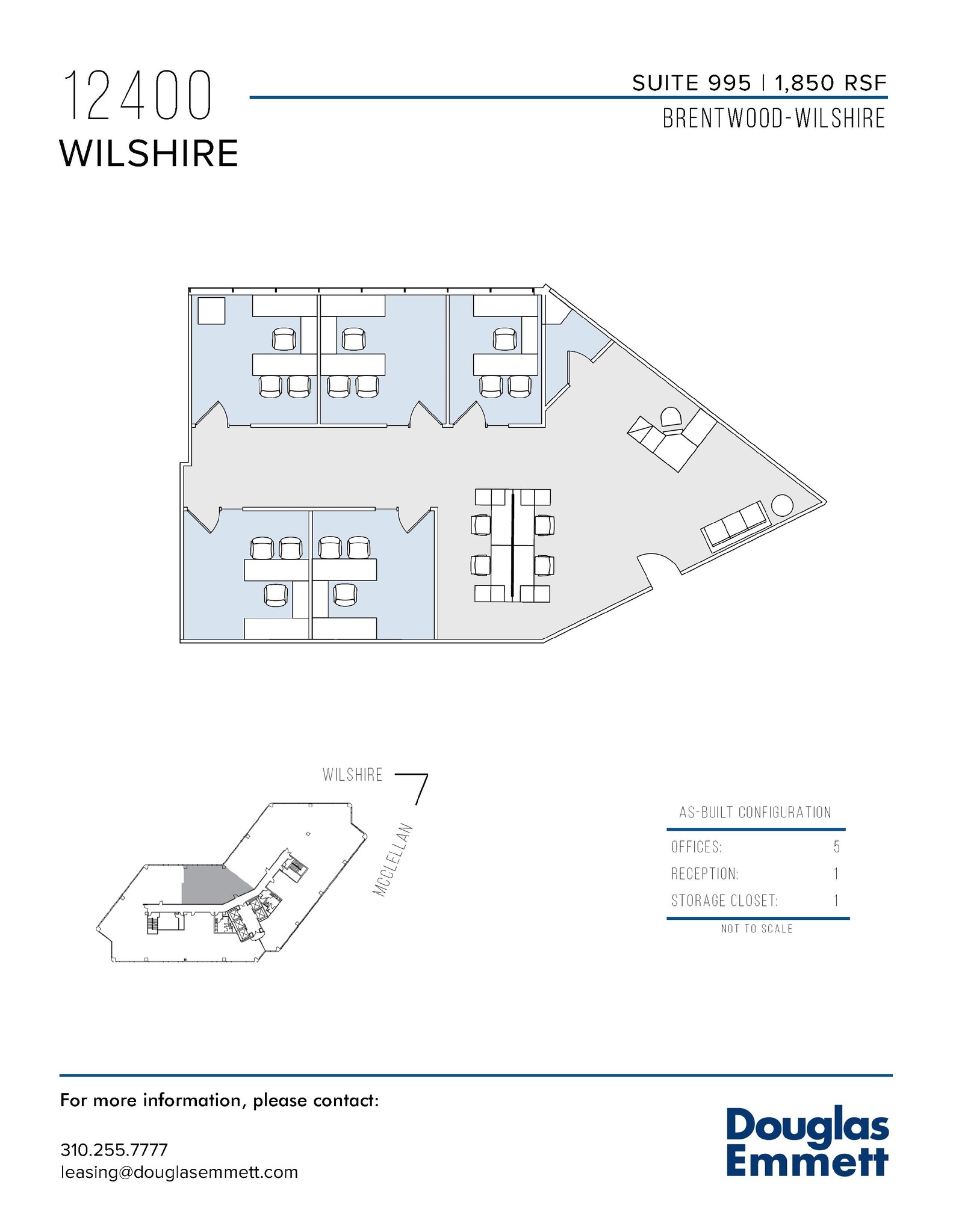 12400 Wilshire Blvd, Los Angeles, CA en alquiler Plano de la planta- Imagen 1 de 1