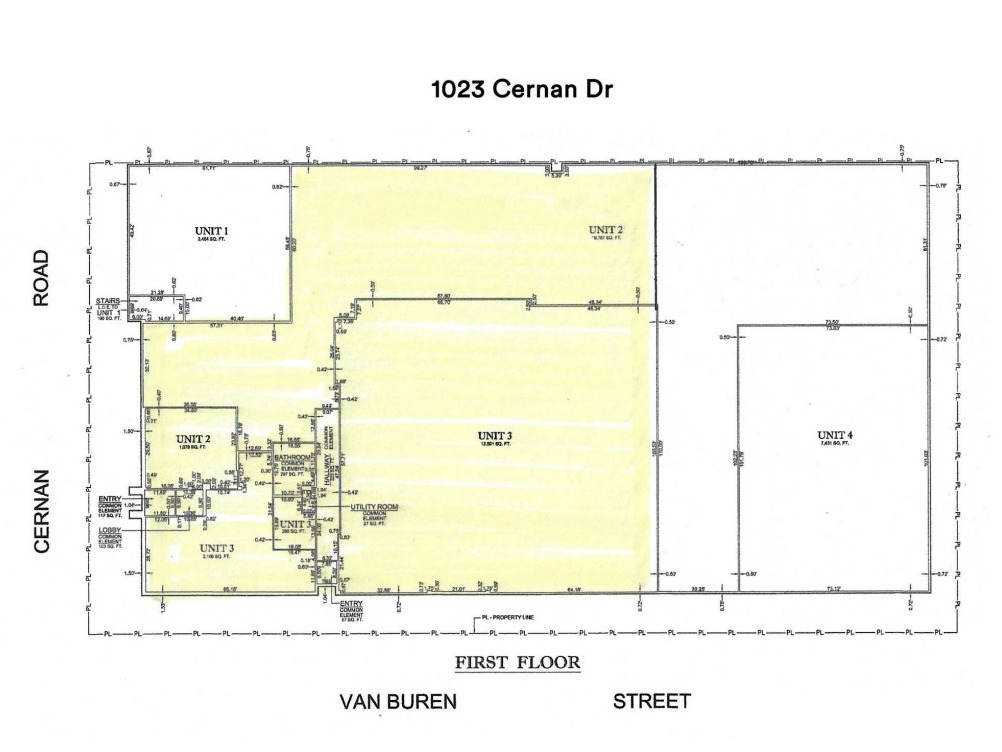 1023 Cernan Dr, Bellwood, IL en alquiler Plano de la planta- Imagen 1 de 5