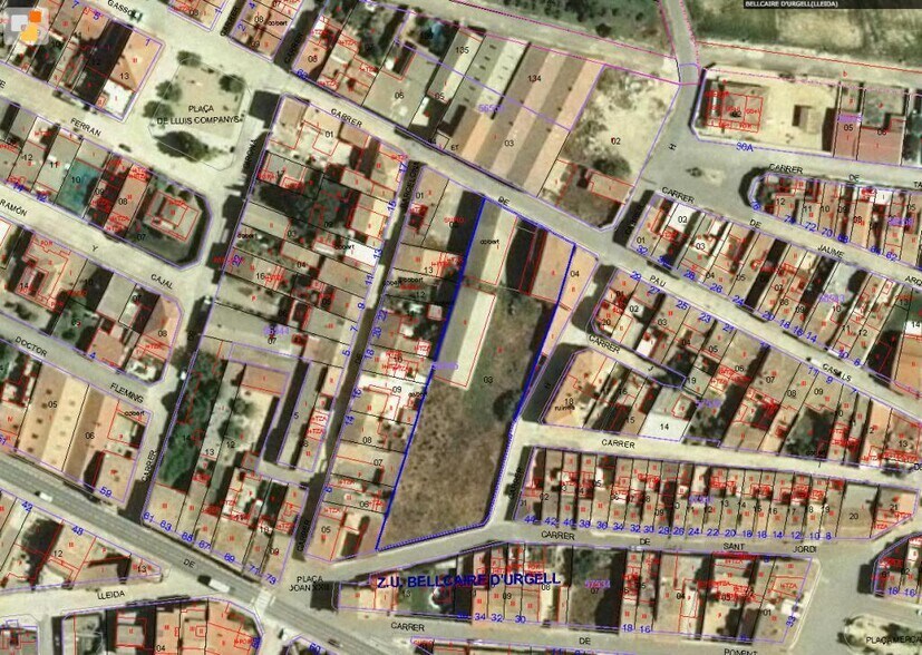 Terreno en Bellcaire d'Urgell, Lérida en venta - Plano de solar - Imagen 2 de 3