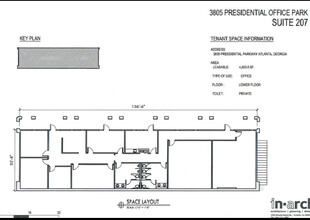 3815 Presidential Pky, Doraville, GA en alquiler Plano de la planta- Imagen 1 de 2