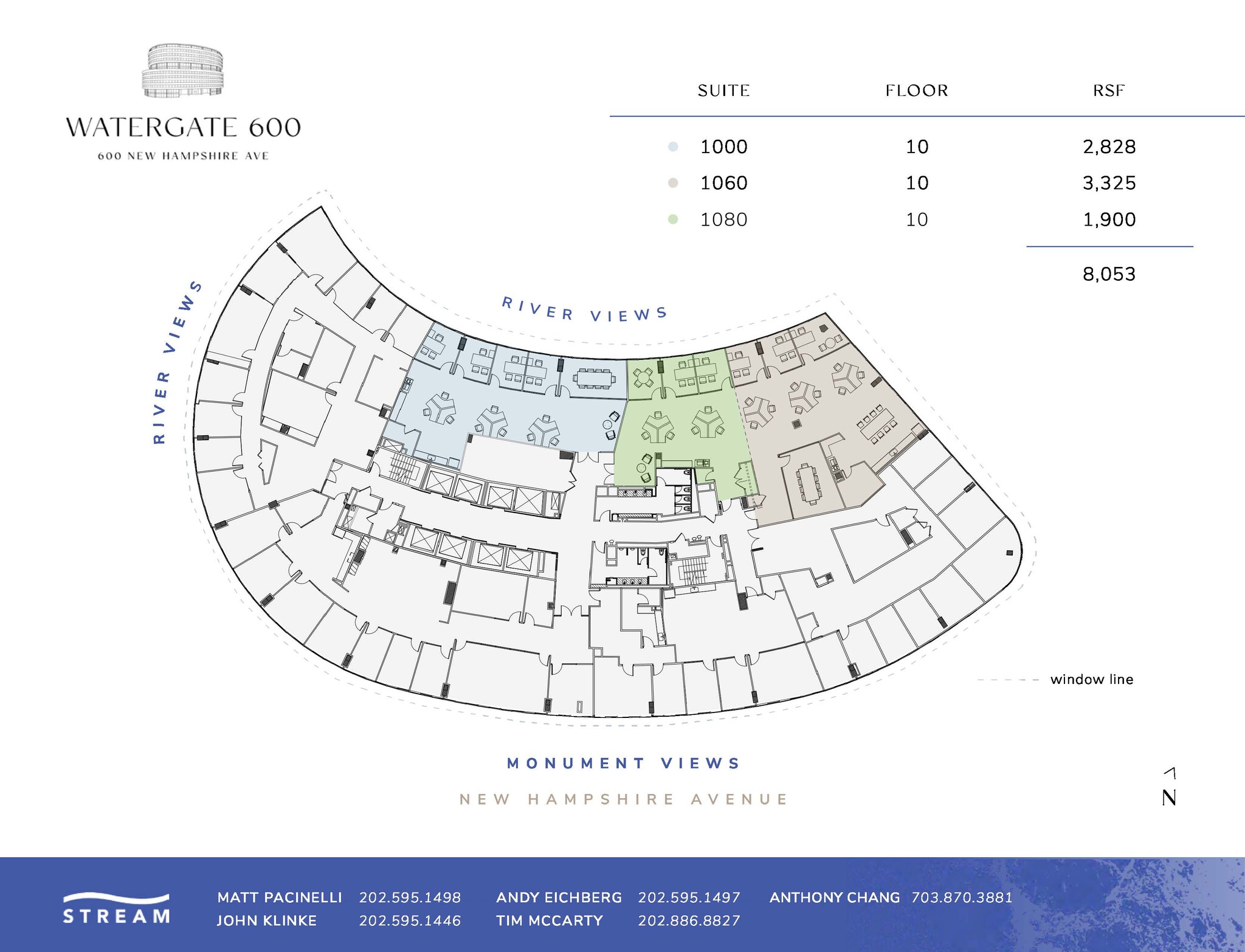 600 New Hampshire Ave NW, Washington, DC en alquiler Plano de la planta- Imagen 1 de 2