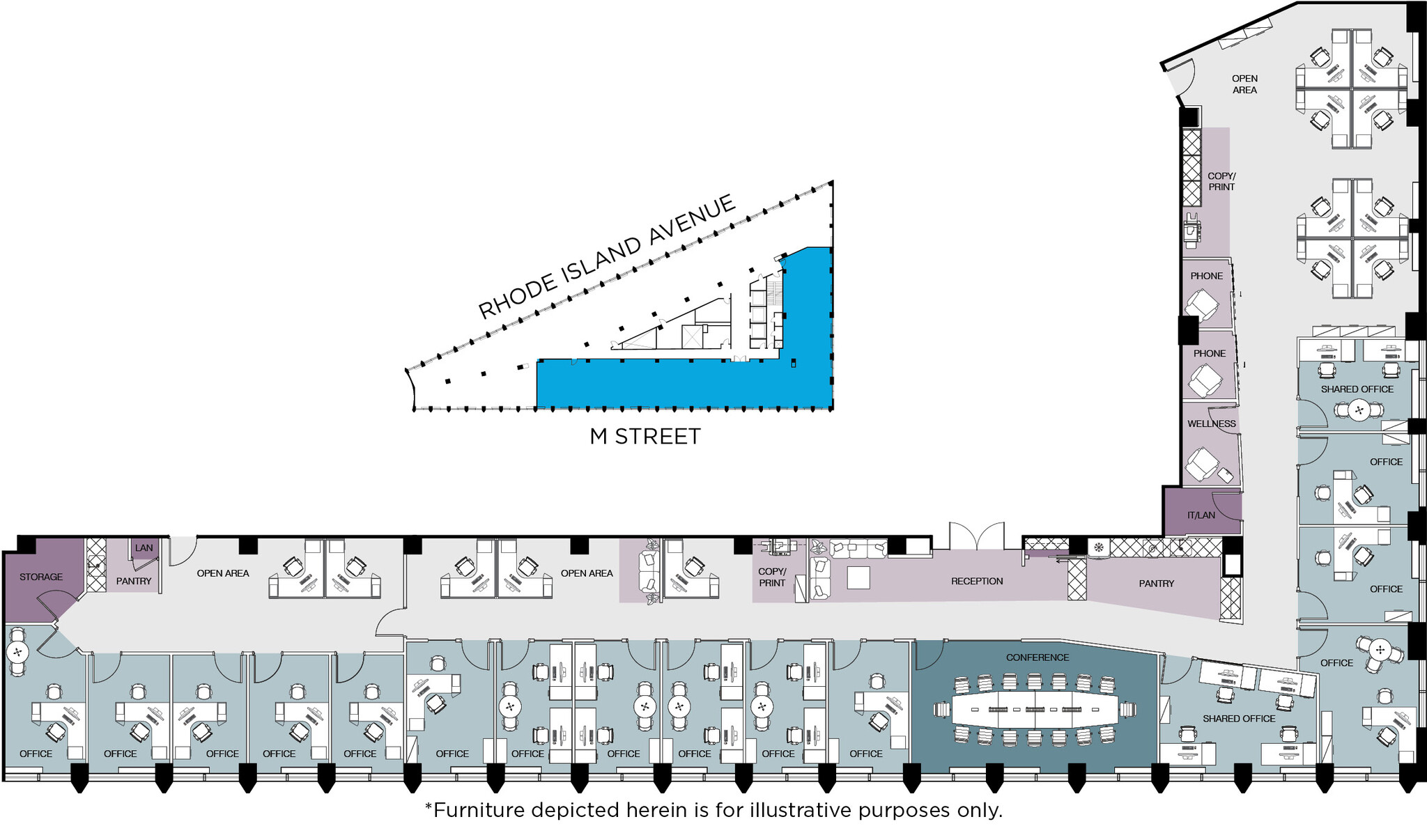 1730 Rhode Island Ave NW, Washington, DC en alquiler Plano de la planta- Imagen 1 de 27