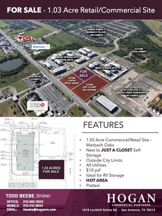 Más detalles para 1.03 Acres - Marbach Rd & Marbach Oaks Dr, San Antonio, TX - Terrenos en venta