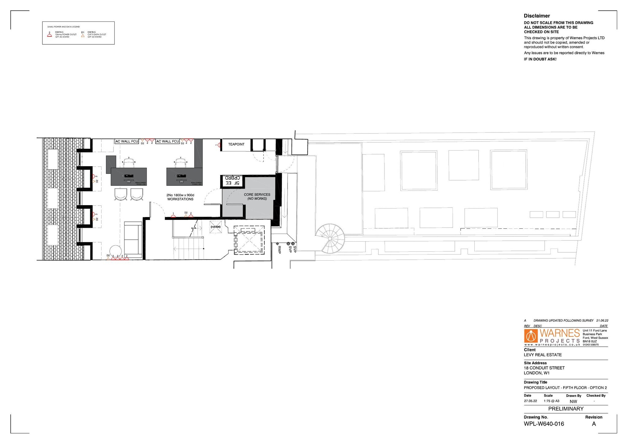 18 Conduit St, London en alquiler Plano de la planta- Imagen 1 de 2