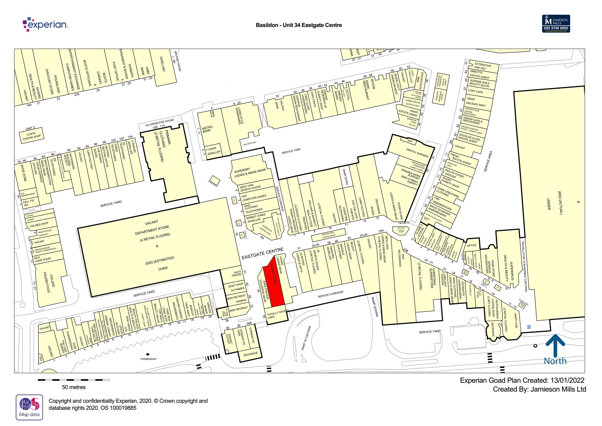 Eastgate, Basildon en alquiler Plano del sitio- Imagen 1 de 2