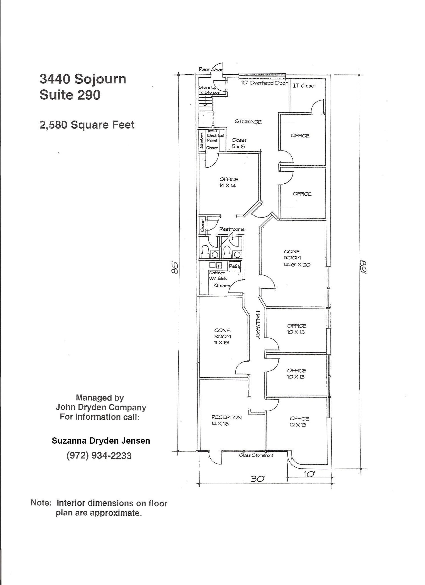 3440 Sojourn Dr, Carrollton, TX en alquiler Plano de la planta- Imagen 1 de 10