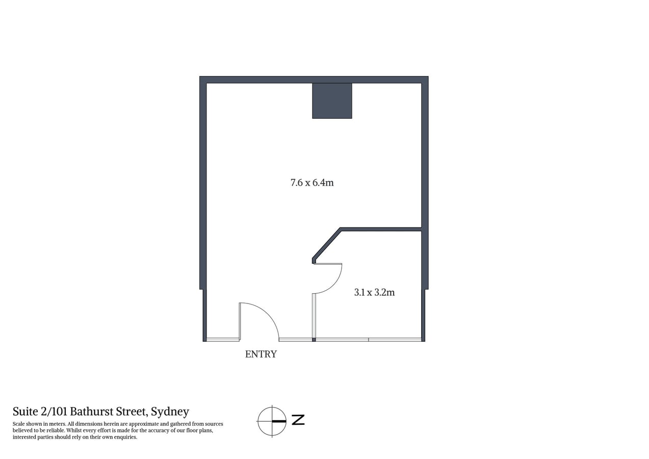 101 Bathurst St, Sydney, NSW 2000 - Unidad 2 - - Plano de la planta - Image 1 of 5