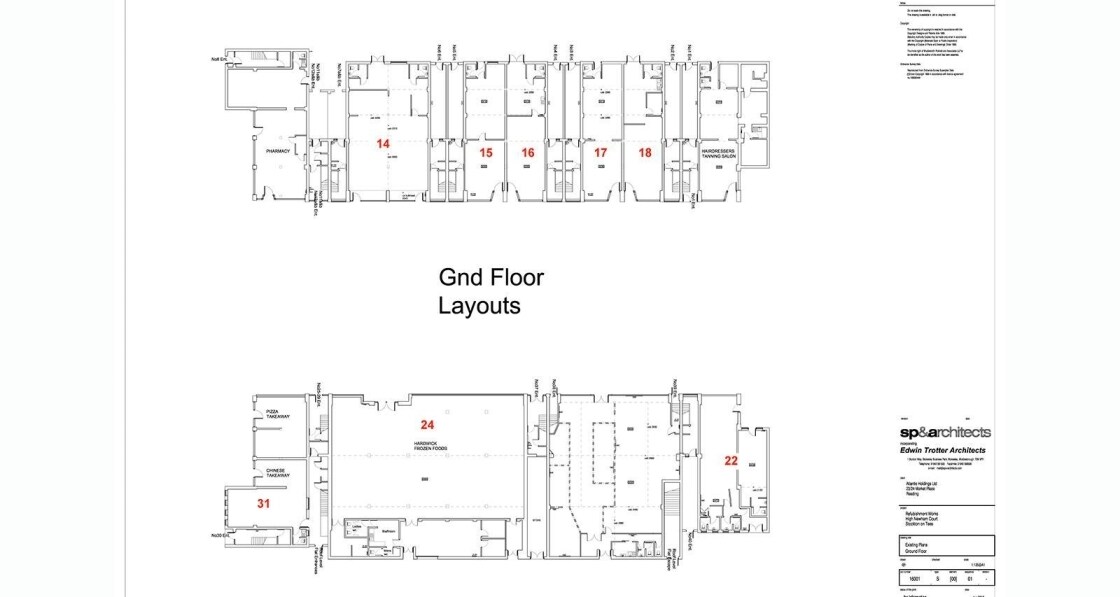 3-20 High Newham Ct, Stockton On Tees, RCC TS19 8PD - Unidad 18 -  - Plano de la planta - Image 1 of 1