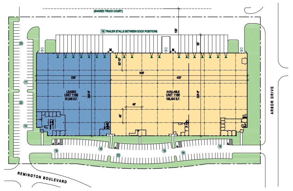 1186-1198 Arbor Dr, Romeoville, IL en alquiler Plano del sitio- Imagen 1 de 1