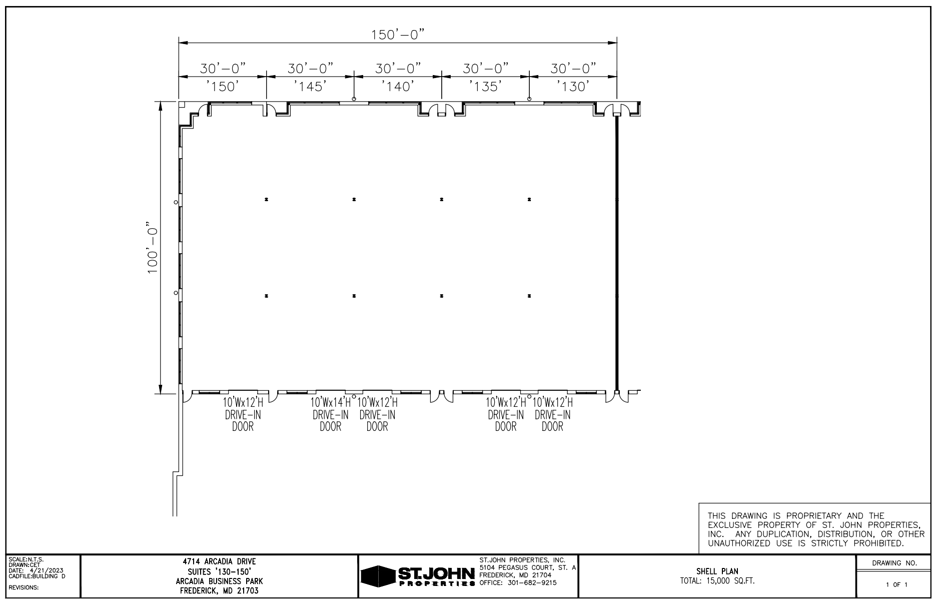 4714 Arcadia Dr, Frederick, MD en alquiler Plano de la planta- Imagen 1 de 1