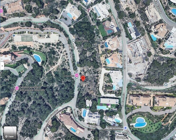 Terreno en Altea, Alicante en venta - Plano de la planta - Imagen 1 de 2