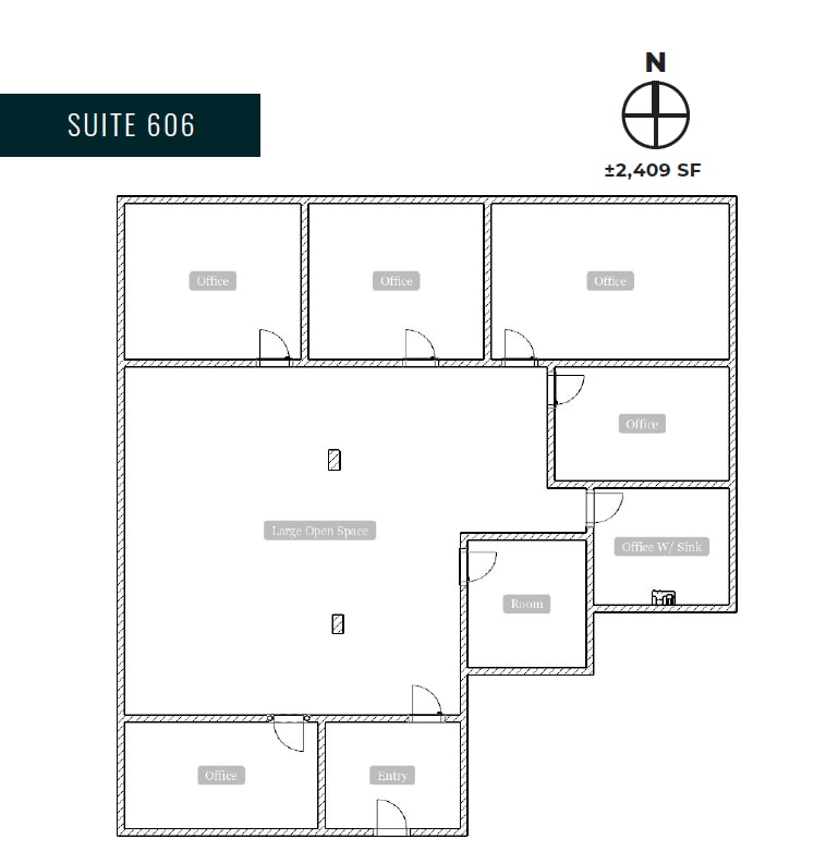 18425 Burbank Blvd, Tarzana, CA en alquiler Plano de la planta- Imagen 1 de 3