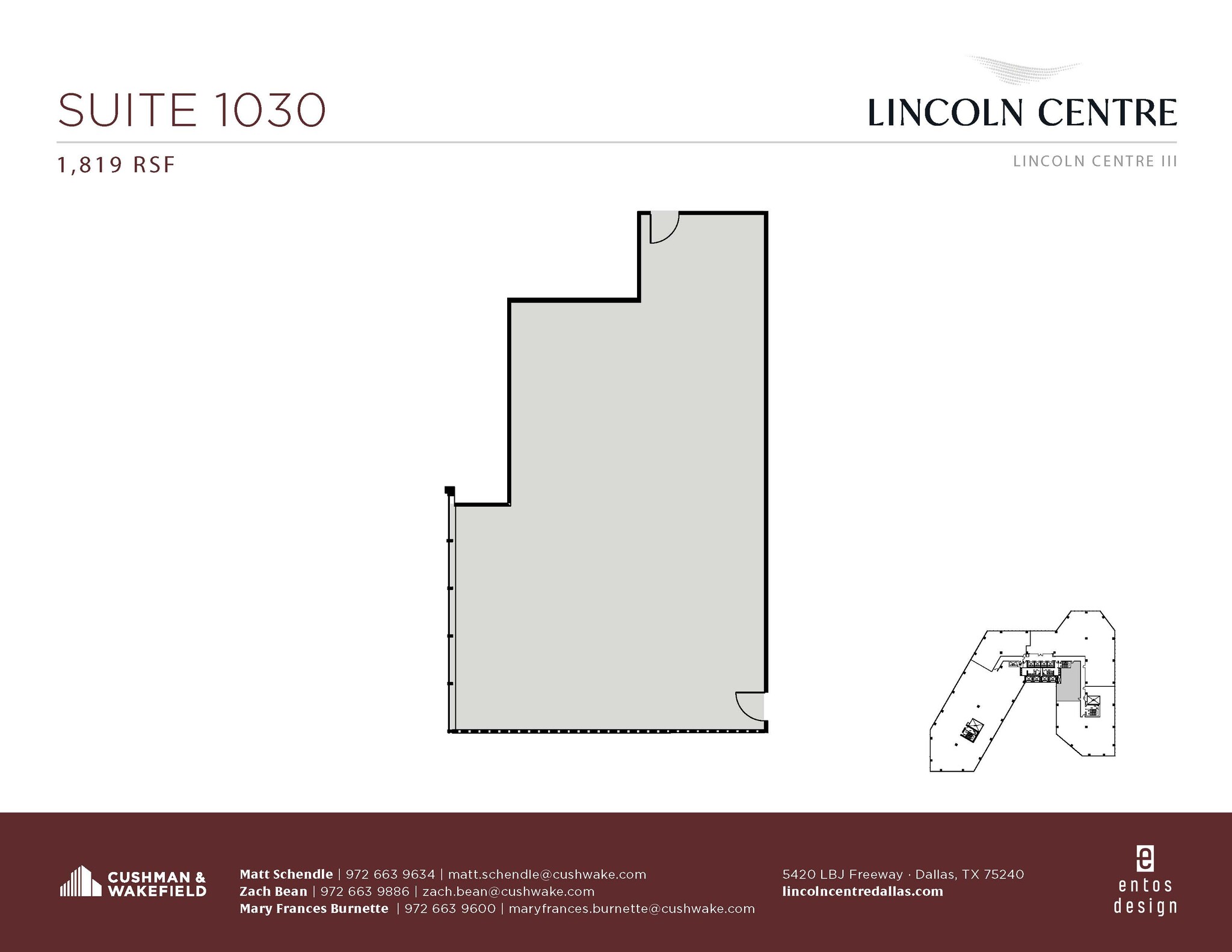 5400 Lyndon B Johnson Fwy, Dallas, TX en alquiler Plano de la planta- Imagen 1 de 1