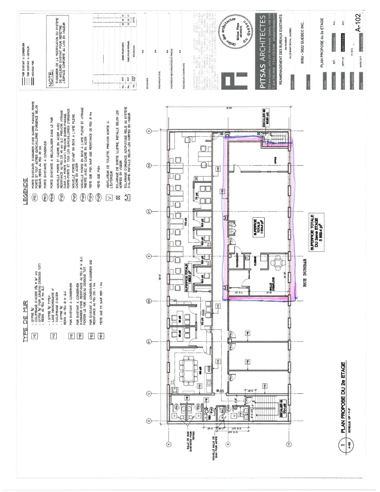 250 Av Dunbar, Mont-Royal, QC en alquiler Plano de la planta- Imagen 1 de 1