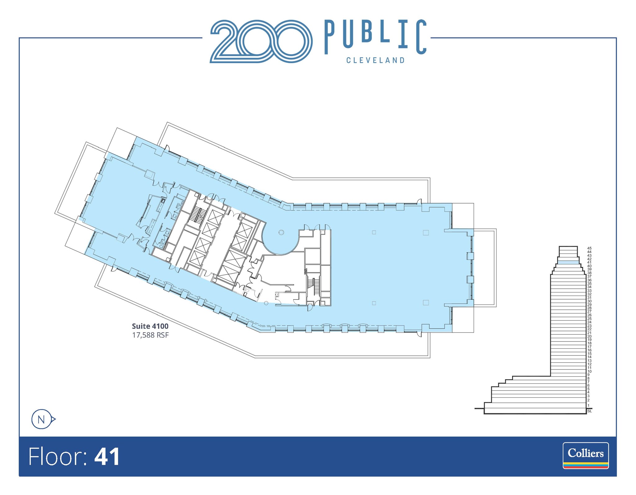 200 Public Sq, Cleveland, OH en alquiler Plano de la planta- Imagen 1 de 1