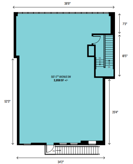 507 17th Ave SW, Calgary, AB en alquiler Plano de la planta- Imagen 1 de 1