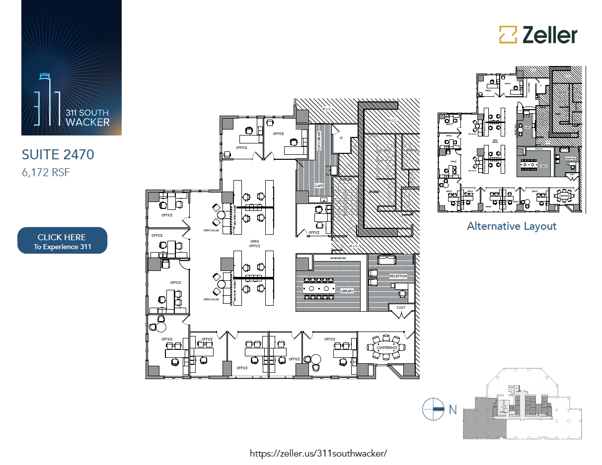 311 S Wacker Dr, Chicago, IL en alquiler Plano de la planta- Imagen 1 de 1