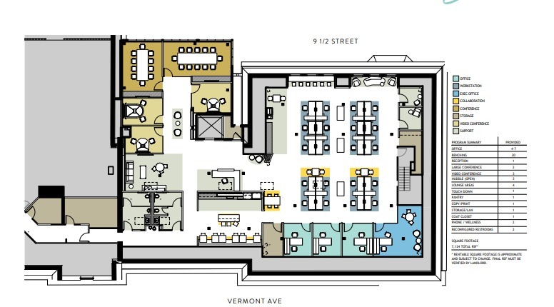 1923 Vermont Ave NW, Washington, DC en alquiler Plano de la planta- Imagen 1 de 1