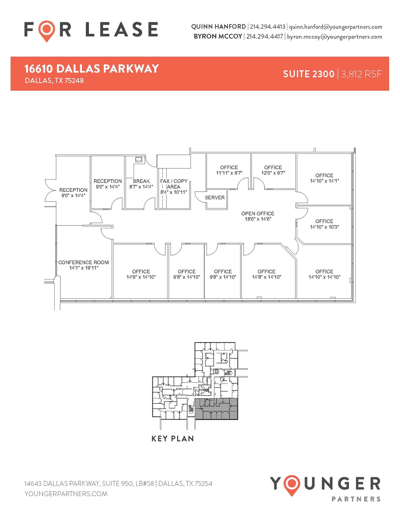 16610 N Dallas Pky, Dallas, TX en alquiler Plano de la planta- Imagen 1 de 2