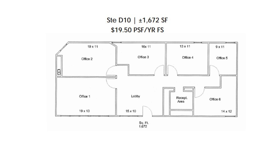 1819 E Southern Ave, Mesa, AZ en alquiler Plano de la planta- Imagen 1 de 1