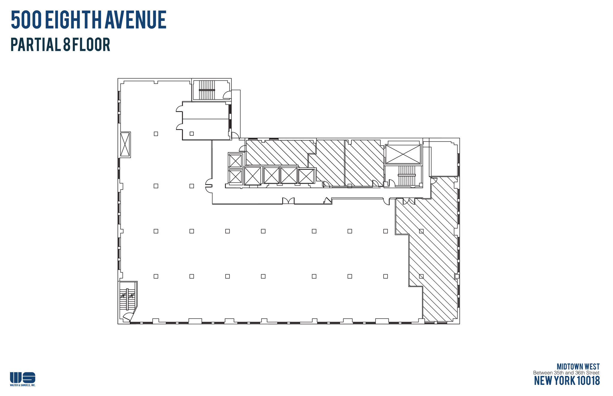 500 Eighth Ave, New York, NY en alquiler Plano de la planta- Imagen 1 de 6