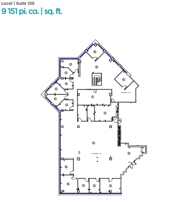 6505 Rte Transcanadienne, Montréal, QC en alquiler Plano de la planta- Imagen 1 de 1