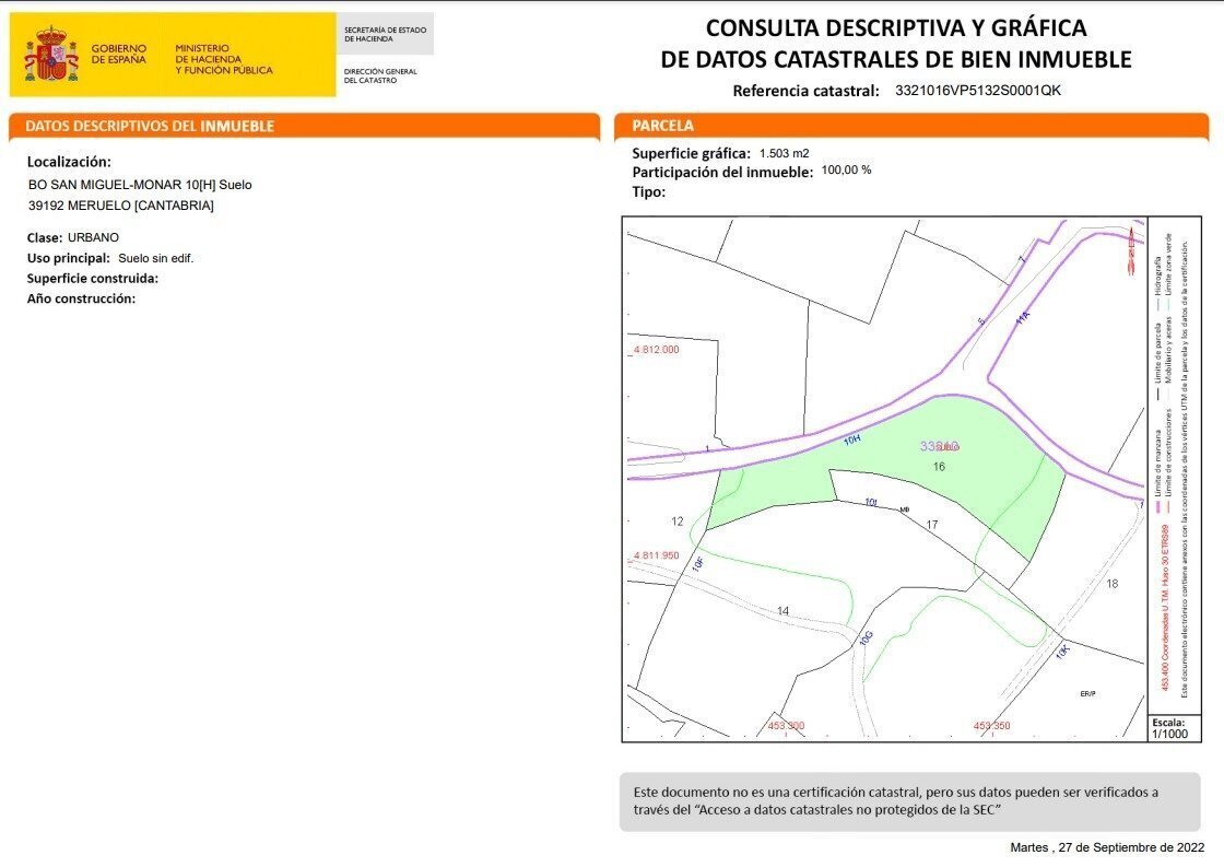 Terreno en Meruelo, Cantabria en venta Foto del edificio- Imagen 1 de 4