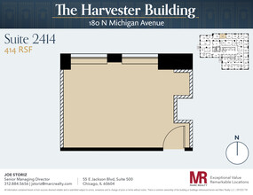 180 N Michigan Ave, Chicago, IL en alquiler Plano de la planta- Imagen 1 de 2