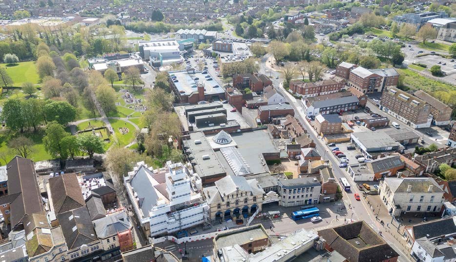 Castle Pl, Trowbridge en alquiler Vista aérea- Imagen 1 de 7