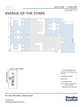 1901 Avenue of the Stars, Los Angeles, CA en alquiler Plano de la planta- Imagen 2 de 2