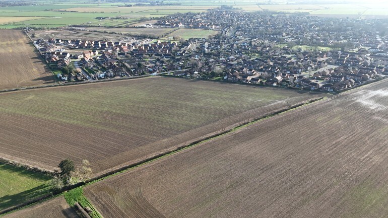 61 Scothern Rd, Nettleham en venta - Vista aérea - Imagen 3 de 5