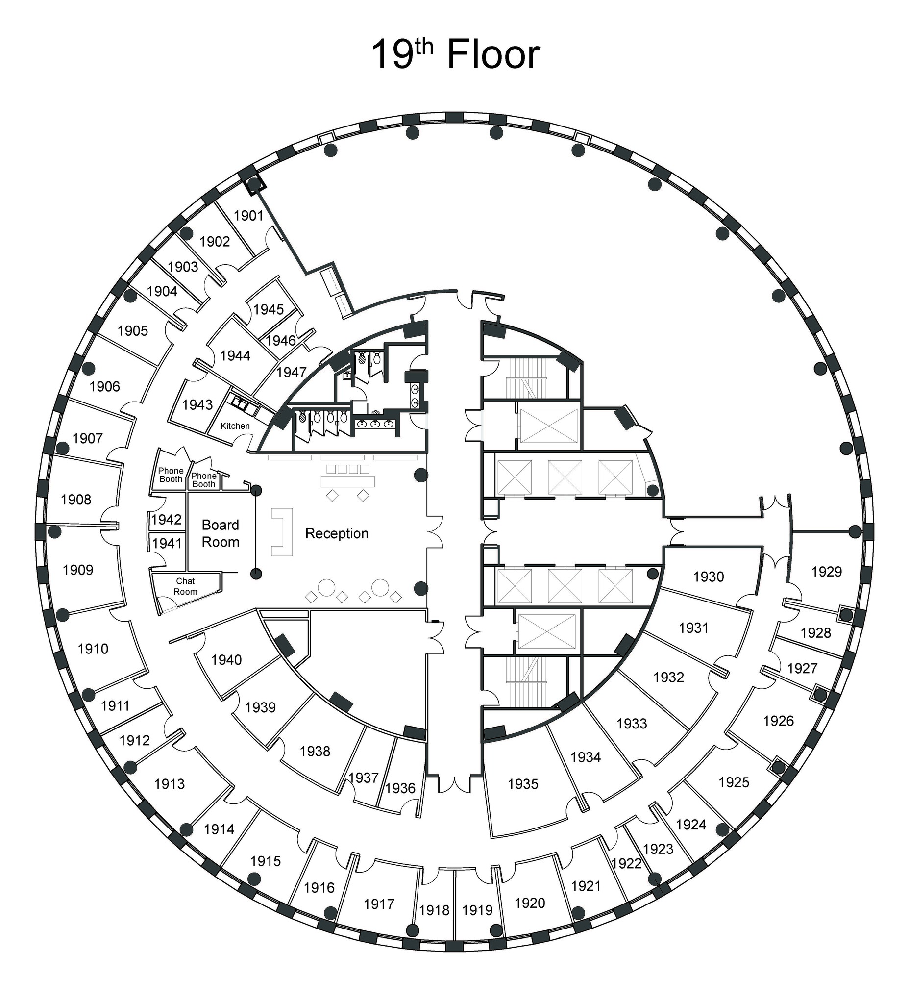 400 N Ashley Dr, Tampa, FL en alquiler Plano de la planta- Imagen 1 de 2