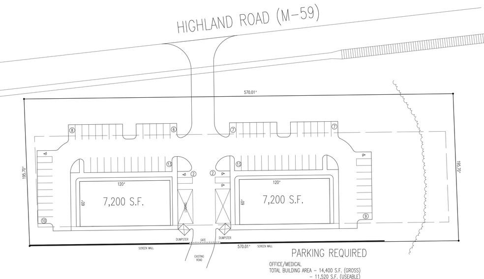 141 W Highland Rd, Howell, MI en venta - Plano del sitio - Imagen 2 de 3