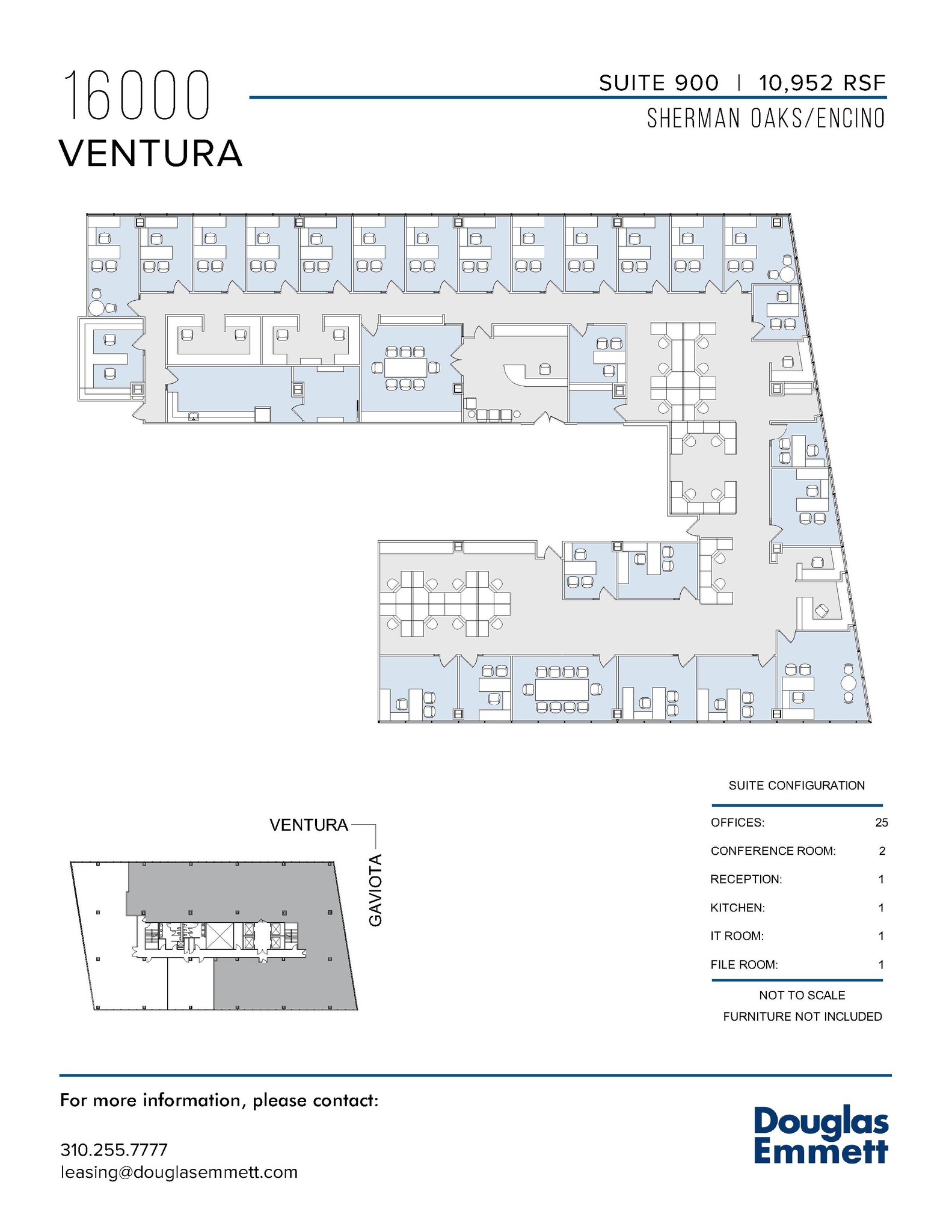 16000 Ventura Blvd, Encino, CA en alquiler Plano de la planta- Imagen 1 de 1