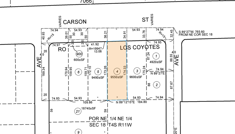 12440 Carson St, Hawaiian Gardens, CA en alquiler - Plano de solar - Imagen 3 de 3