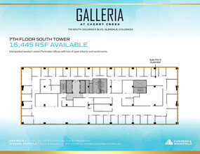 720 S Colorado Blvd, Denver, CO en alquiler Plano de la planta- Imagen 1 de 1