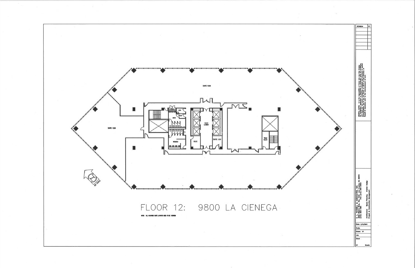 9800 S La Cienega Blvd, Inglewood, CA en alquiler Plano de la planta- Imagen 1 de 1