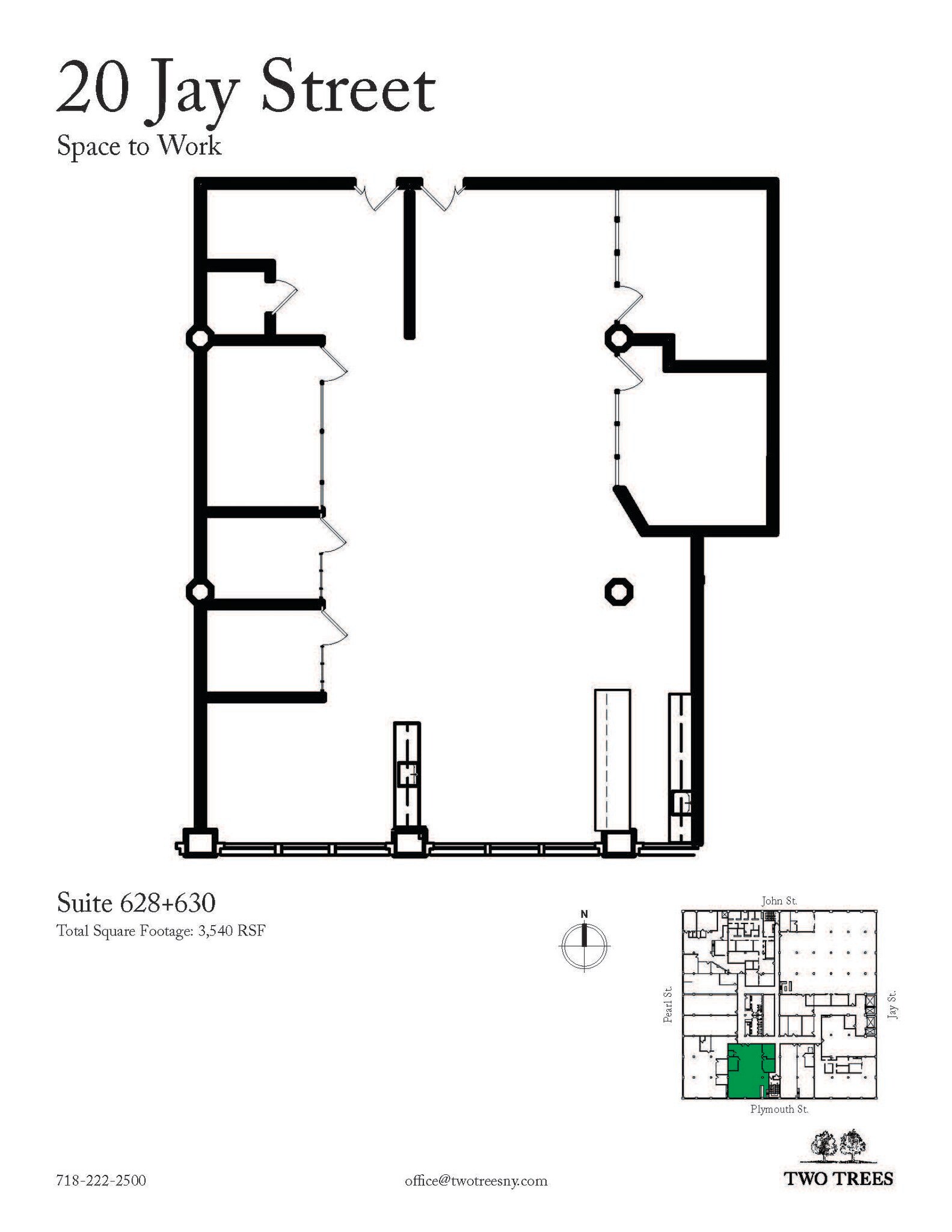 20 Jay St, Brooklyn, NY en alquiler Plano de la planta- Imagen 1 de 4