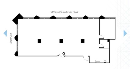 10025 Jasper Ave NW, Edmonton, AB en alquiler Plano de la planta- Imagen 1 de 1