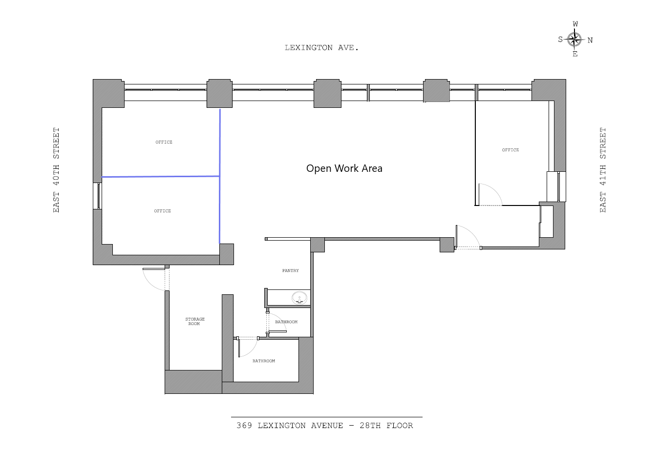 369 Lexington Ave, New York, NY en alquiler Plano de la planta- Imagen 1 de 4