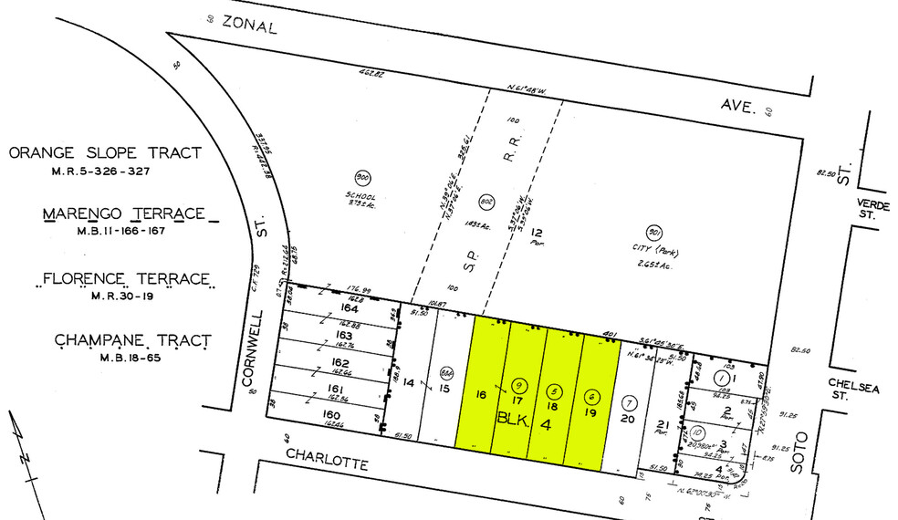 2307 Charlotte St, Los Angeles, CA en alquiler - Plano de solar - Imagen 3 de 3