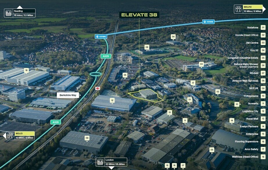 Cookham Rd, Bracknell en alquiler - Plano de la planta - Imagen 2 de 2