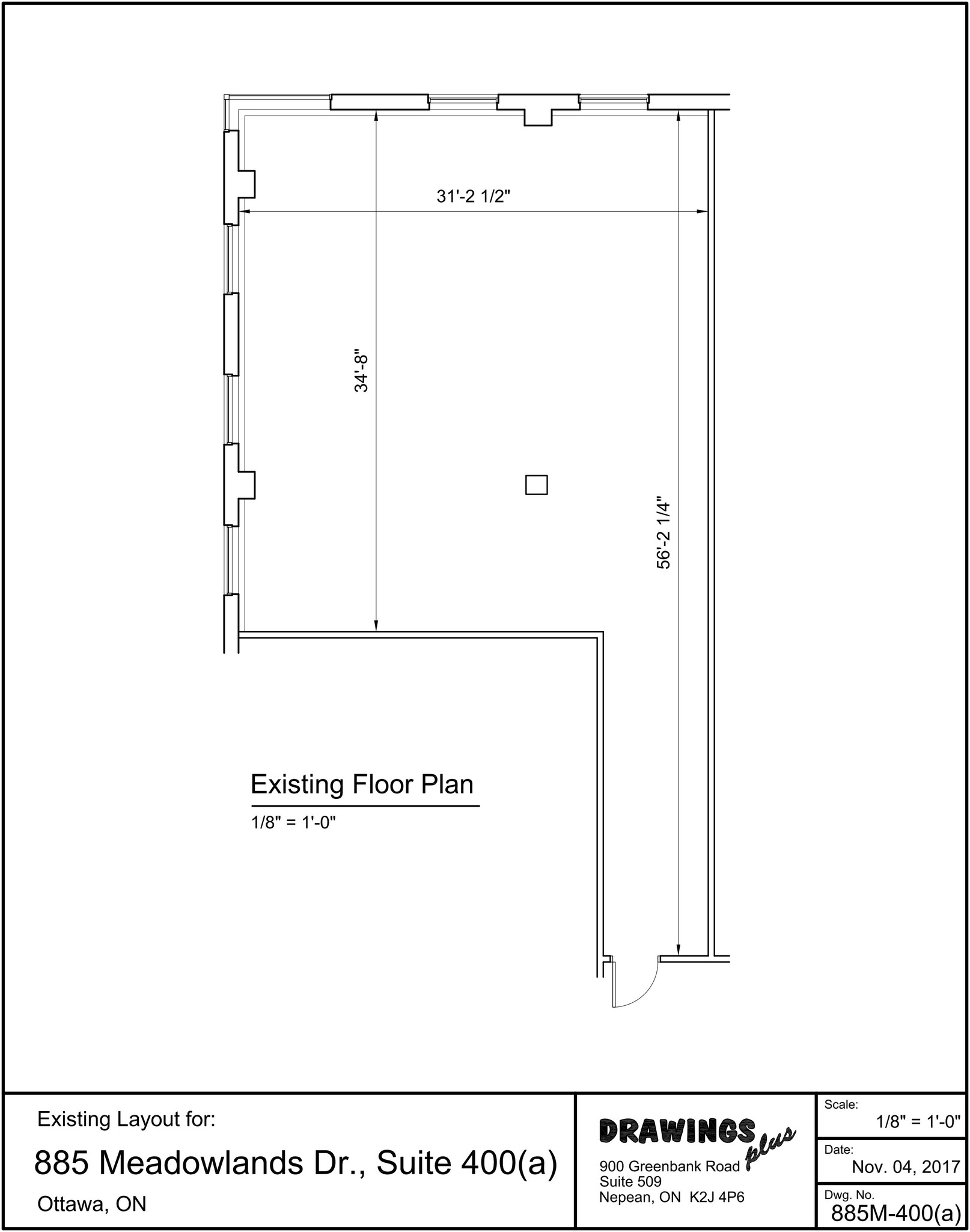 885 Meadowlands Dr, Ottawa, ON en alquiler Plano de la planta- Imagen 1 de 1